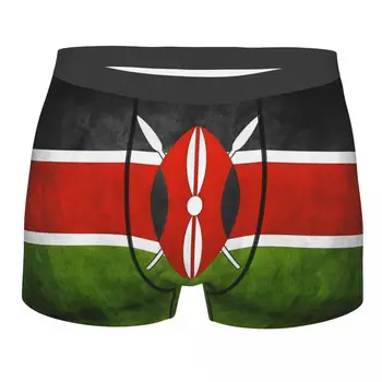 Государственный флаг Кении Кения Трусы Хлопок Трусики Мужское нижнее белье Шорты с принтом Трусы-боксеры