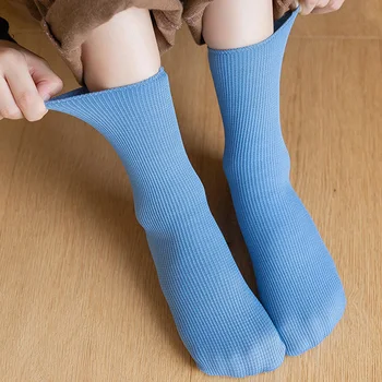 2 пары зимние утолщенные теплые носки для женщин хлопковый бархат короткие носки мягкие термокашемировые сапоги средняя труба домашние напольные носки