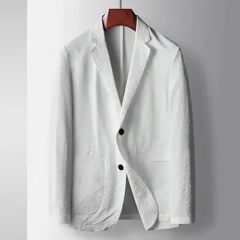 SS6296-2023 Костюм для отдыха Мужская деловая повседневная полосатая полосатая куртка куртка одинарный западный топ