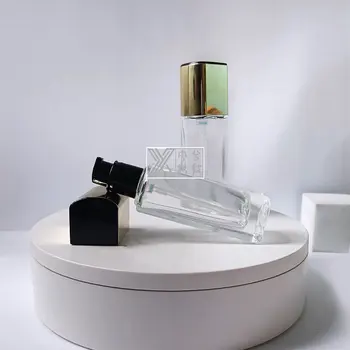YUXI новая взрывоопасная прозрачная квадратная стеклянная бутылка 30 мл флакон с жидким тональным кремом флакон для лосьона Пресс-материал для макияжа
