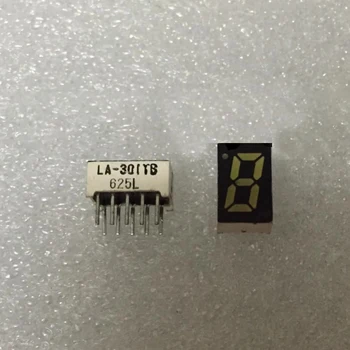 5 шт. LA-301YB Желтый 0,31-дюймовый 7-сегментный светодиодный дисплей Цифровой ламповый модуль Общий анод 10-контактный