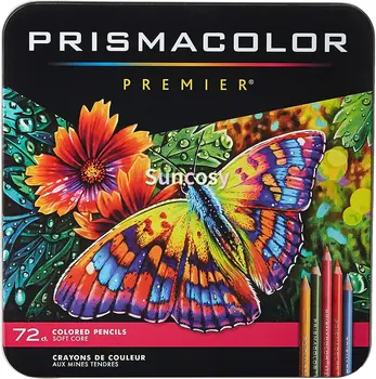 72 Набор цветных карандашей Prismacolor для взрослых профессионалов | Художественные принадлежности для рисования, набросков - Soft Core Color Pencils