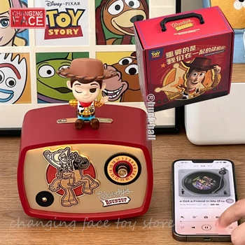 Деревянный ретро Bluetooth-динамик Disney Toy Story 4 Cartoon Girl Wireless Портативный динамик для ремесел Творческая коллекция Подарок на день рождения