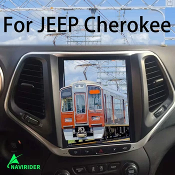 PX6 Авто Android Экран GPS Навигация Мультимедийный видеоплеер для JEEP Cherokee 2016 10,4 