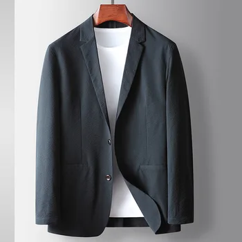 B2227-Мужской повседневный костюм весна и осень, мужское свободное пальто 555
