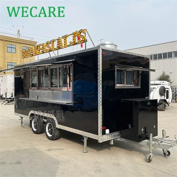 WECARE Commercial Street BBQ Churros Cart Мобильная кухня Food Trailer Буксируемый фудтрак Полностью оборудованная кухня для продажи Европа