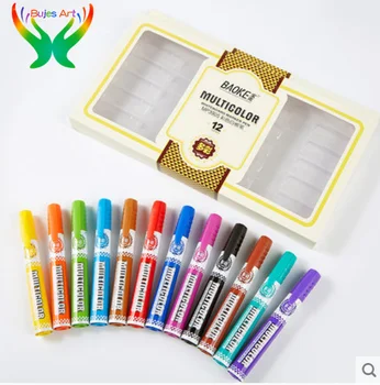 Baoke MP3905 Набор цветных ручек для белой доски 12 цветов легко чистится школьная доска детская граффити рисование офис обучение может добавить чернила