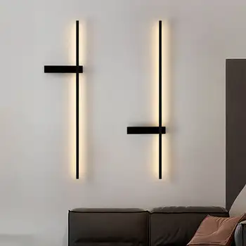 Просмотреть увеличенное изображение Поделиться Гостиная фон стена спальня прикроватная современная простая светодиодная лента декоративный настенный светильник