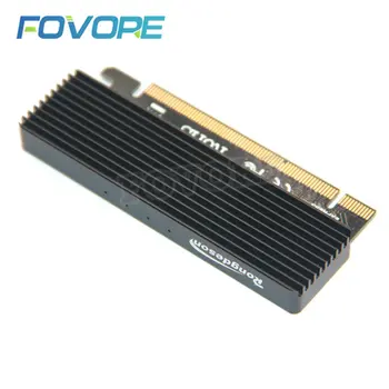 M.2 NVMe SSD NGFF - PCIE 3.0 X16 Адаптер со светодиодным ключом M Поддержка интерфейсной платы PCI Express 3.0 x4 2230-2280 Размер m.2 ПОЛНАЯ СКОРОСТЬ