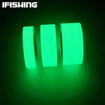 наклейка удочка зеленая светящаяся лента самоклеящиеся светящиеся в темноте наклейки флуоресцентная лента предупреждающие наклейки рыболовный инструмент