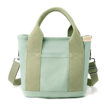 Холщовые сумки для покупок для женщин и девочек 2024 Новая модная сумка большой емкости Сумка через плечо в стиле ретро и простой стиль