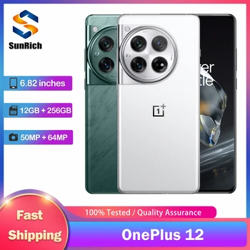 Оригинальный смартфон OnePlus 12 5G NFC Две SIM-карты 12 ГБ ОЗУ 256 ГБ ПЗУ 50 МП + 64 МП + 48 МП + 32 МП 6,82-дюймовый мобильный телефон Snapdragon 8 Gen 3