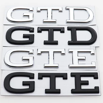 1 шт. GTD GTE 3D металлическая наклейка с логотипом на крыло автомобиля Наклейка на задний бампер багажника Наклейка на автомобиль Аксессуары