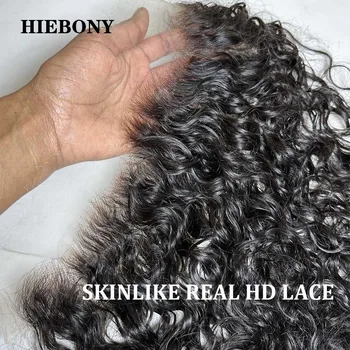 SKINMELT Кудрявое 13x6 HD кружевное переднее с кудрявыми детскими волосами 5x5/6x6/7x7 HD кружевная застежка невидимая 13x4 HD кружева фронтальная для женщин