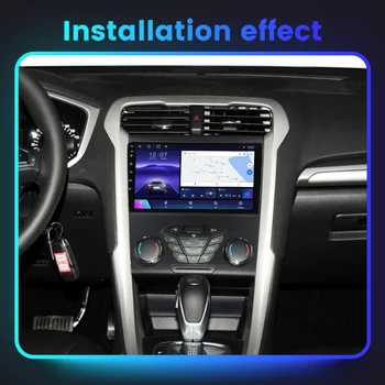 QLED 8G 128G DSP Автомагнитола для Ford Fusion Mondeo 5 2014 - 2019 Мультимедийный видеоплеер Android Auto Carplay GPS Stereo 2Din DVD