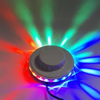 USB RGB Свет для вечеринок Звук Активированный Вращающийся Дискотечный Свет Светодиодный Шар Сцена Эффект Стробоскоп Лампа KTV Бар Украшение вечеринки Освещение
