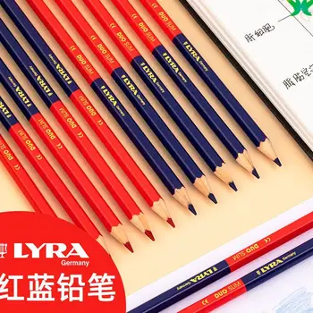 Lyra красный и синий двухцветный цветной карандаш, шестиугольный маркер для рисования, 12 штук трех маркеров толщины, одна двухцветная ручка