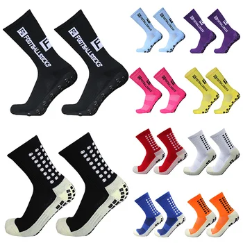 Новые круглые нескользящие силиконовые футбольные носки fs мужские женские спортивные футбольные носки