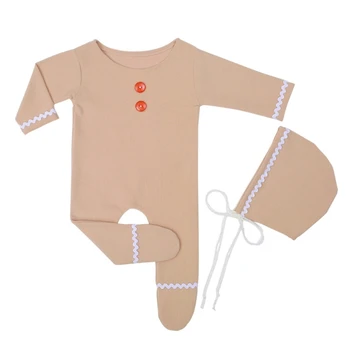 2Pcs Рождественский тематический костюм для новорожденных Детский комбинезон GXMB