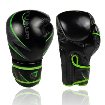 10 12 14 унций Боксерские перчатки из искусственной кожи Муай Тай Guantes De Boxeo Свободный бой MMA Мешок с песком Тренировочная перчатка для мужчин и женщин