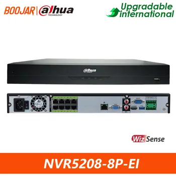 Dahua Original NVR5208-8P-EI 8 каналов 1U 8PoE 2HDD Сетевой видеорегистратор WizSense Распознавание и распознавание лиц