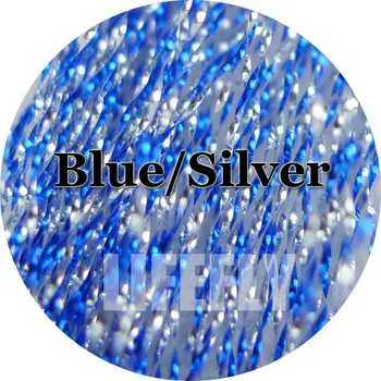 синий/серебристый цвет, 20 упаковок Crystal Flash, Krystal Flash, Fly Binding, Джиг, Изготовление приманок, Рыбалка
