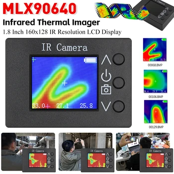 MLX90640 Цифровой инфракрасный тепловизор 1,8-дюймовый ЖК-дисплей Датчик измерения температуры USB Зарядка Тепловизионная камера