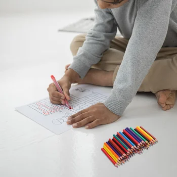 6 наборов мини цветной карандаш пластиковые карандаши портативные раскраски детская живопись маленькая для художников