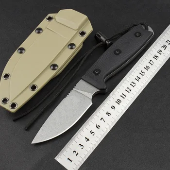 Открытый TacTics Маленький прямой 9Cr18Mov Стальной многофункциональный нож для охоты в дикой природе для мужчин