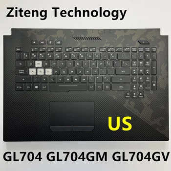  (США) Клавиатура с подсветкой для ASUS ROG Strix Scar II GL704 GL704GM GL704GV GL704GV-DS74 GL704GW Крышка клавиатуры ноутбука C