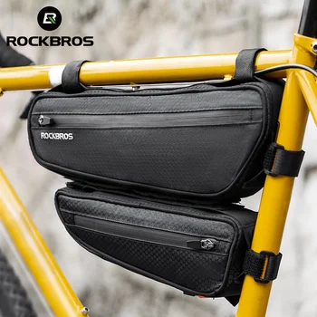 Rockbros официальный 2 в 1 Многофункциональные велосипедные сумки Водонепроницаемые съемные комбинированные рама передней трубы Треугольный велоспорт