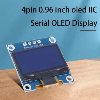 0,96 дюйма OLED-модуль 7-контактный 128X64 IIC I2C Связь SPI Последовательный Белый Синий Желтый ЖК-дисплей Светодиодный экран Плата для Arduino