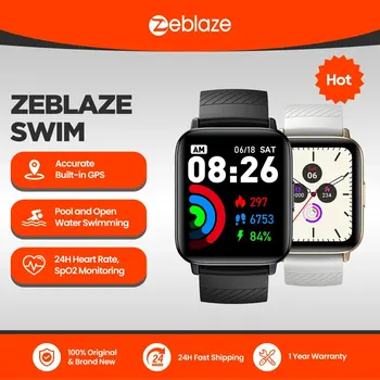 Zeblaze Swim GPS Плавательные смарт-часы для бассейна и открытой воды, встроенные в GPS 24-часовой монитор здоровья Zeblaze Fit APP
