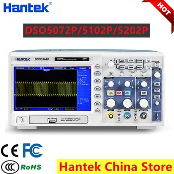 Hantek DSO5202P Цифровой запоминающий осциллограф 2-канальный 200 МГц Полоса пропускания 1 Гвыб./с 40K TFT USB DSO5102P/DSO5072P в реальном времени