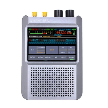 AM FM-радио 10 кГц-380 МГц 404 МГц-2 ГГц Новая прошивка 2,30 второго поколения 5000 мАч Батарея Регулируемый фильтр 3,5-дюймовый сенсорный ЖК-дисплей