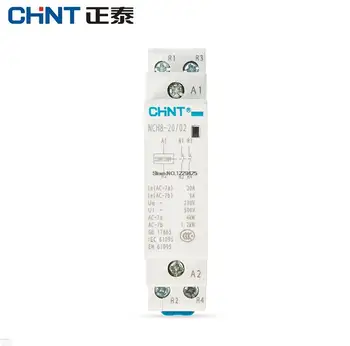 CHNT CHINT NCH8-20 Модульный бытовой контактор переменного тока 220 В 230 В переменного тока 50/ 20 А 1НО 1 НЗ 2НО 2НЗ