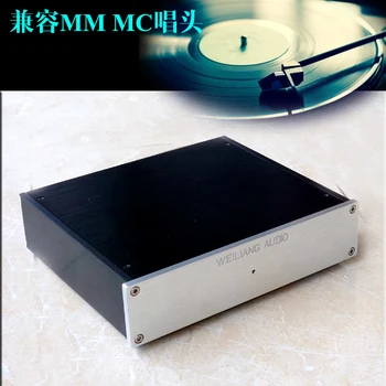 Новейший клонированный WEILIANG AUDIO Германия DUAL MM MC Phono Проигрыватель HiFi Предусилитель HiFi с подвижным магнитом LP виниловый предусилитель/LME49720/NE5532