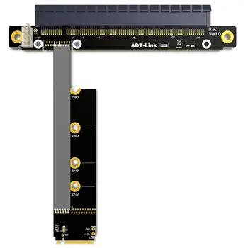 M.2 для NVMe на PCIe 16x Riser X11050ti 1060ti 1080ti RX580 Удлинитель видеокарты M2x16 PCI-e для NVIDIA AMD A N GPU PC карта