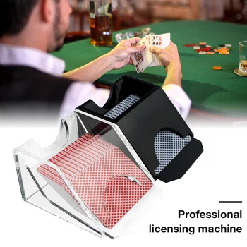 Профессиональный высококлассный лицензионный автомат Покерный дилер Техасский Холдем Черный Прозрачный Блэкджек Дилер