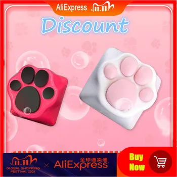 ABS Silicone Kitty Paw Artisan Cat- Paws Pad КлавиатураКолпачки для вишневого MX Swit cat keycap