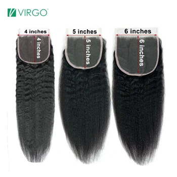 Virgo 4x4 5x5 6x6 Извращенная прямая кружевная застежка Только перуанские человеческие волосы Предварительно выщипанные яки Прямая прозрачная кружевная застежка