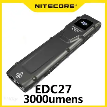 NITECORE EDC27 USB-C аккумуляторный фонарик мини-брелок EDC Troch light 3000 люмен встроенный литий-ионный аккумулятор