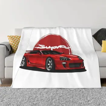 Supra MK-4 Red Candy Throw Blanket Soft Big Blanket Плед для дивана Среда Пушистые мягкие одеяла