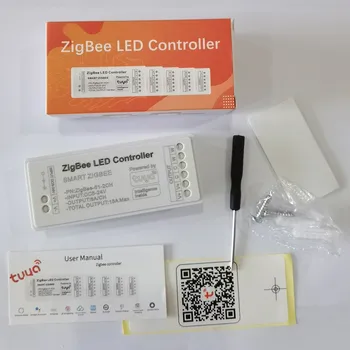 TUYA Zigbee APP контроллер DC5-24V Smart Single Color CCT RGB RGBW RGB + CCT Контроллер синхронизации светодиодной ленты для светодиодной ленты 5050 5630