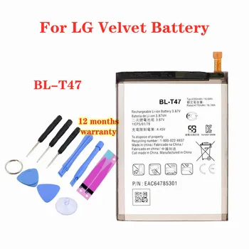 Новый сменный аккумулятор BLT47 BL-T47 для LG Velvet LMG900TM 4300 мАч BL T47 Высококачественный аккумулятор для телефона + инструменты