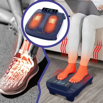 Мягкий вибрационный массажер для ног Точечный массаж с тепловой массажной терапией для релаксации