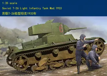 Hobbyboss 1/35 82495 Советский легкий пехотный танк Т-26 мод.1933 (Пластиковая модель)