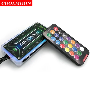 COOLMOON RGB Дистанционный диммер DC12V 5A светодиодный RGB Цветовой интеллектуальный контроллер