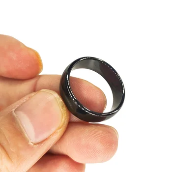 RFID Черная керамика Кольцо для перезаписи умного пальца 125 кГц / 13,56 МГц T5577 или чип UID Носить для мужчин или женщин