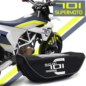Водонепроницаемая и пыленепроницаемая сумка для хранения на руле мотоцикла для Husqvarna 701 SUPERMOTO & ENDURO
